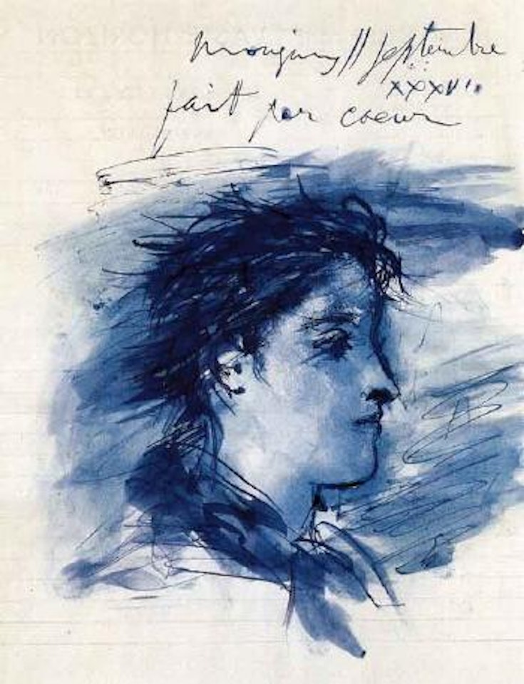 Dora Maar cheveux au vent - portrait de Dora Maar by Pablo Picasso