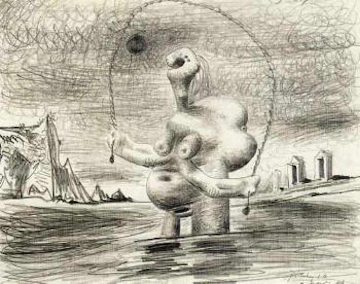 Baigneuse a la corde a sauter - baigneuse by Pablo Picasso