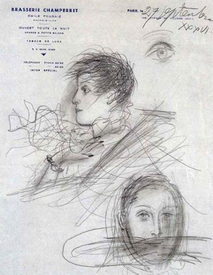 Dora Maar - etudes de tete by Pablo Picasso