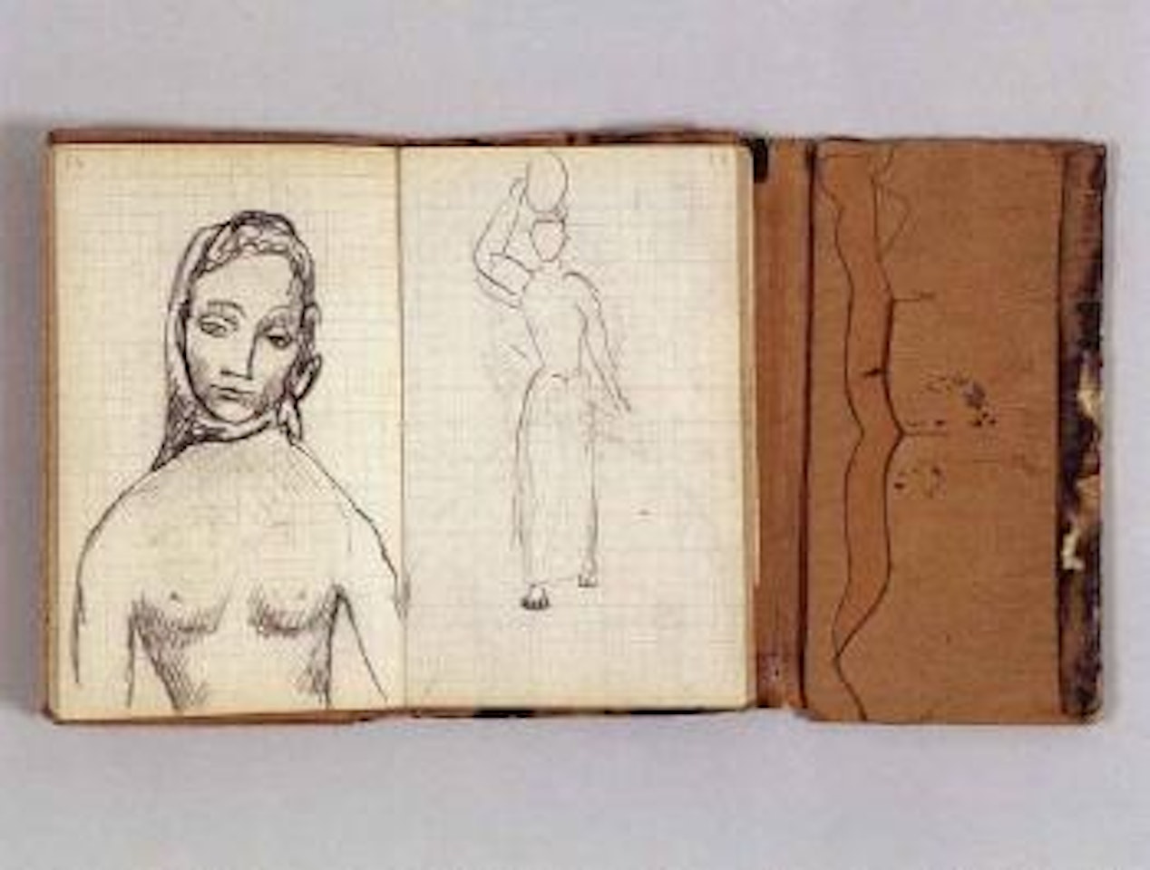 Carnet Catalan: femme nue, porteuse d'eau, divers dessins by Pablo Picasso