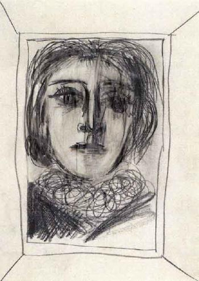 Portrait de Dora Maar de face by Pablo Picasso