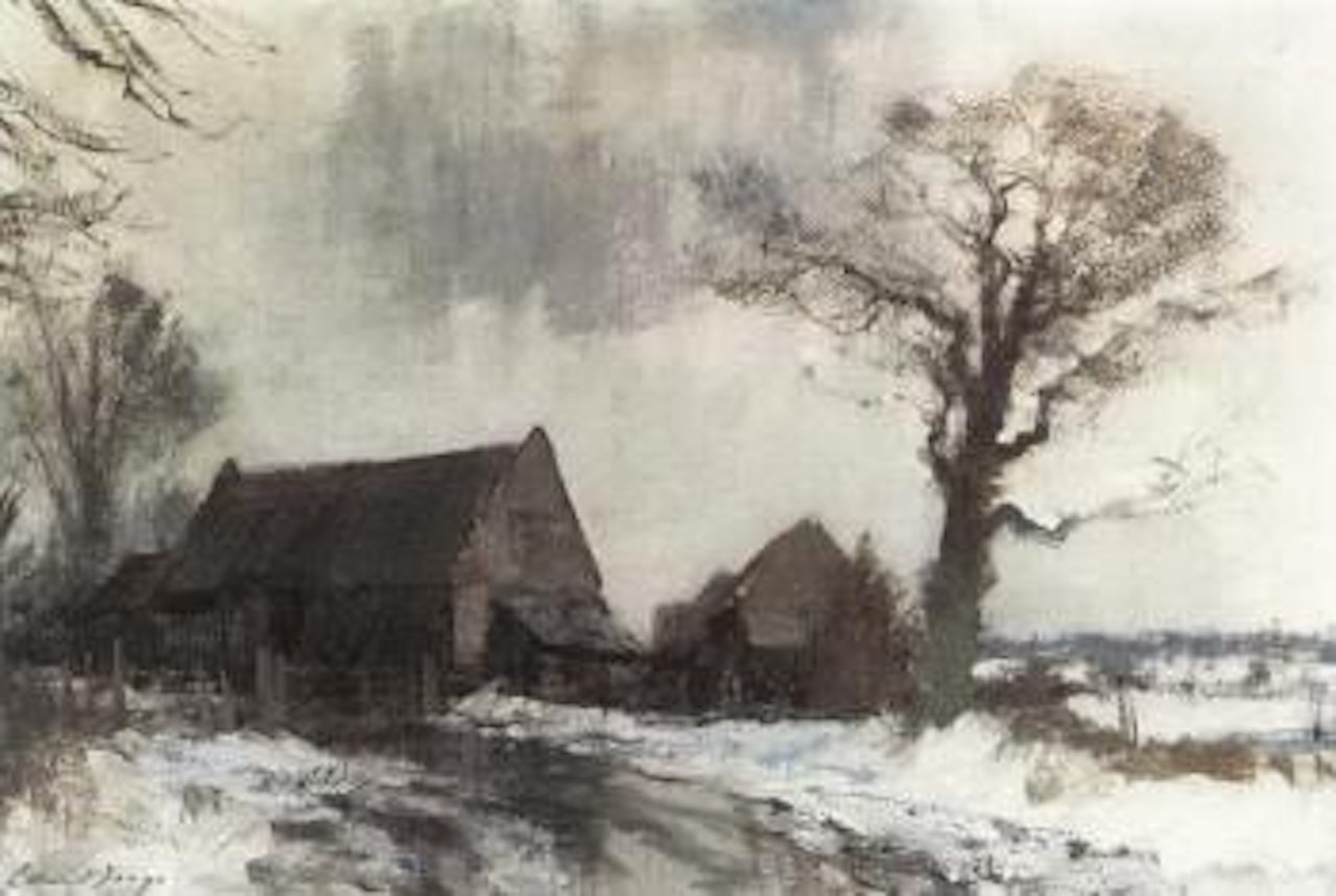 January morning, Cold Harbour Farm, Norfolk by Edward Seago