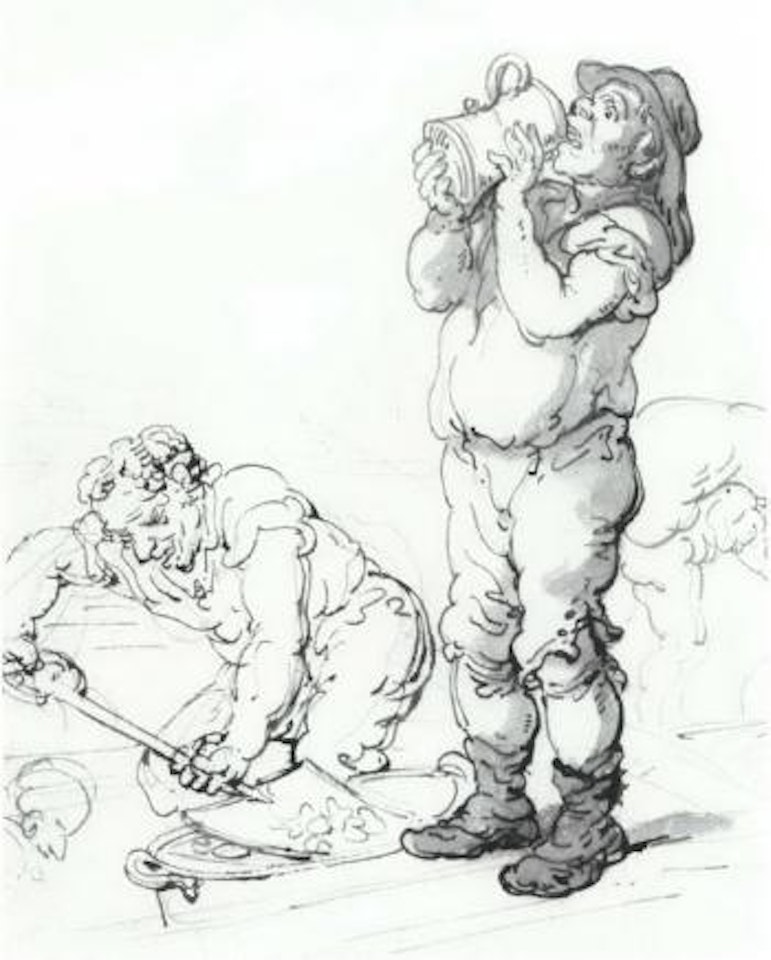 Study of two coal heavers by Thomas Rowlandson