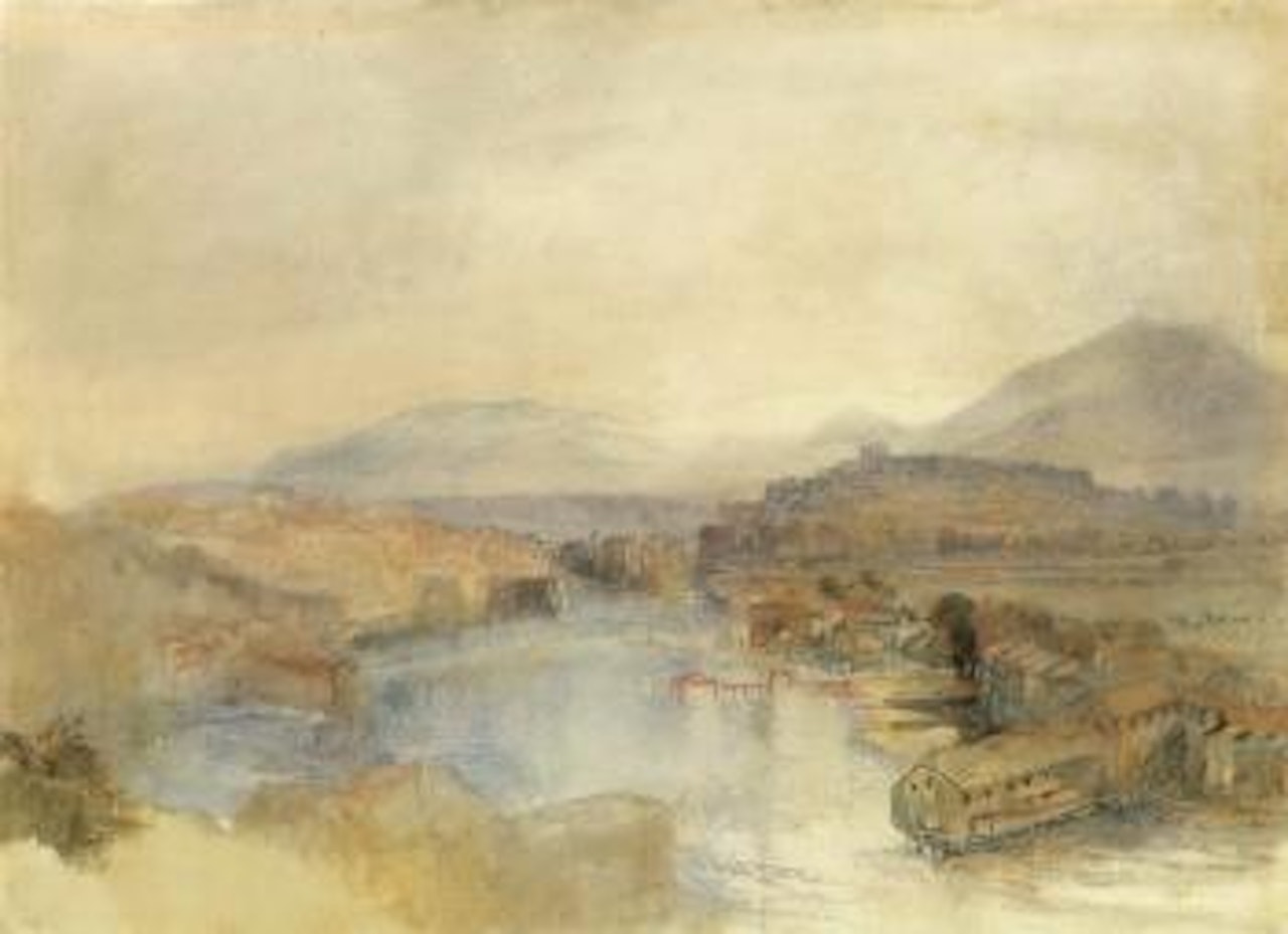 Geneva from West from junction of Arve and Rhone by Joseph Mallord William Turner