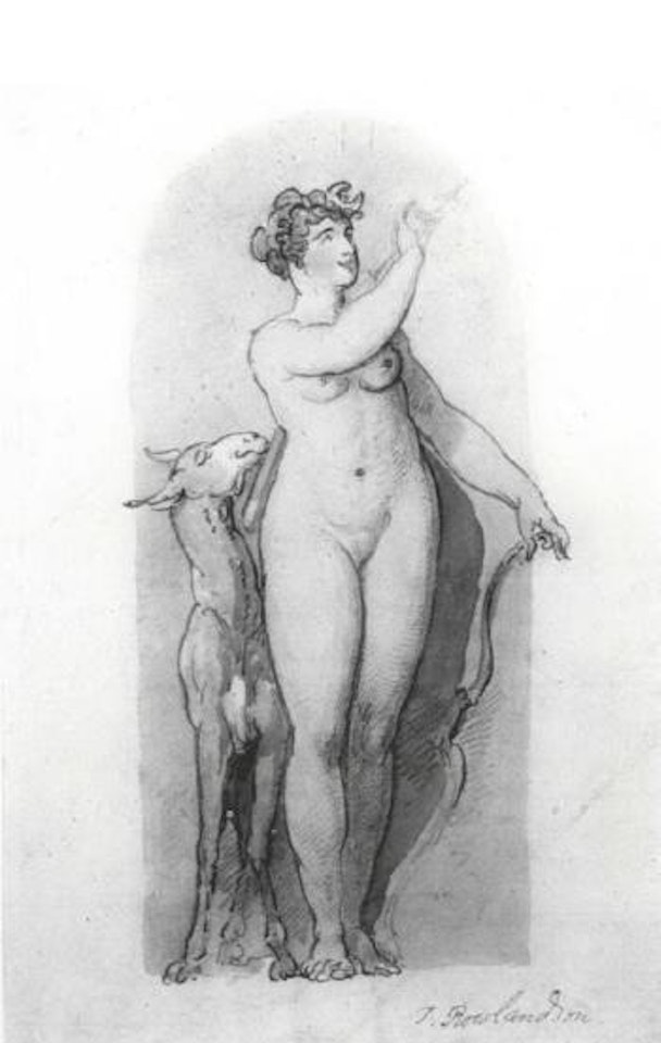 Diana the huntress by Thomas Rowlandson