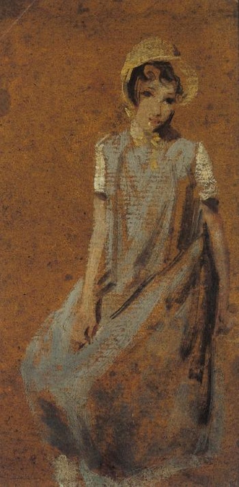 Study of girl wearing bonnet by John Constable