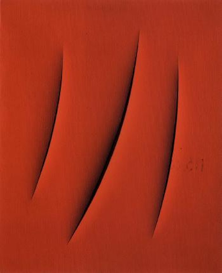 Concetto spaziale, attese by Lucio Fontana