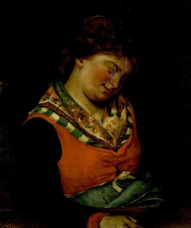 Femme endormie by Gustave Courbet