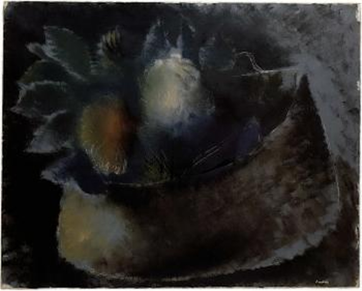 Fleurs dans un chaudron by Jean Fautrier