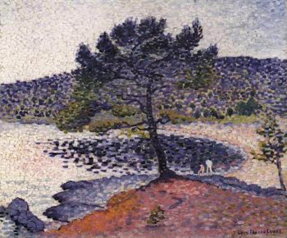 La plage, effet du soir by Henri Edmond Cross