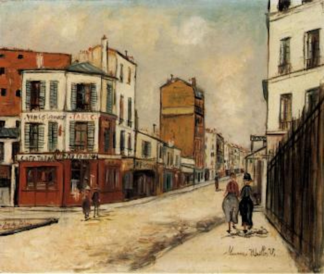 Rue du Poteau a Montmartre by Maurice Utrillo