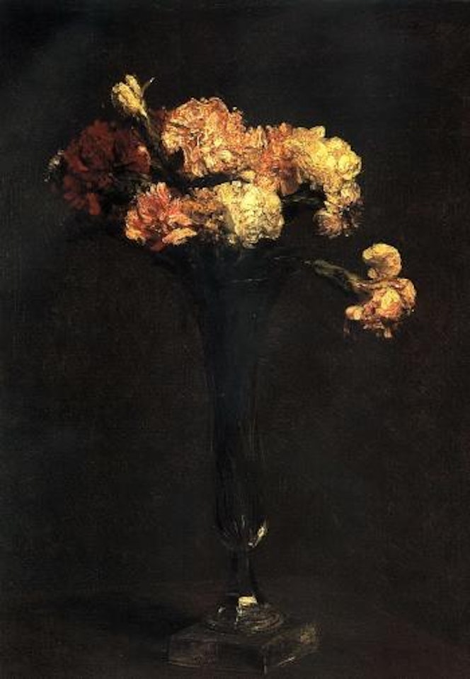 Fleurs, oeillets by Henri Fantin-Latour