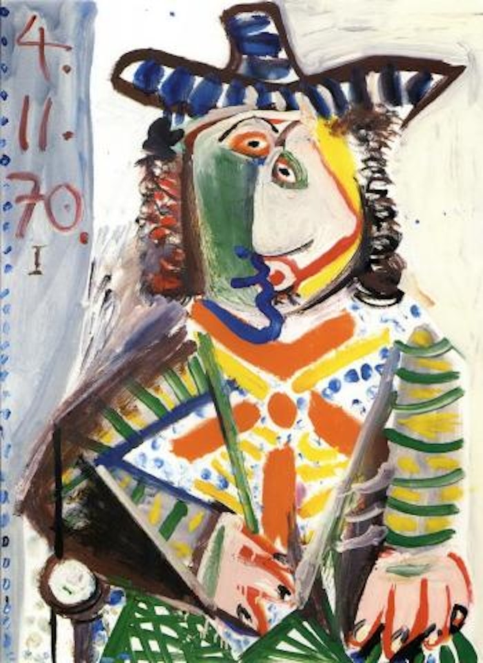 Buste d'homme au chapeau by Pablo Picasso