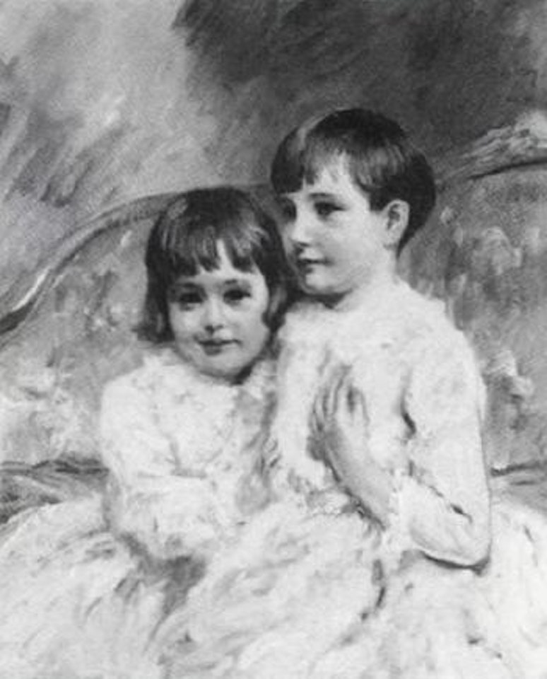 Portrait of two children by James Mcbey