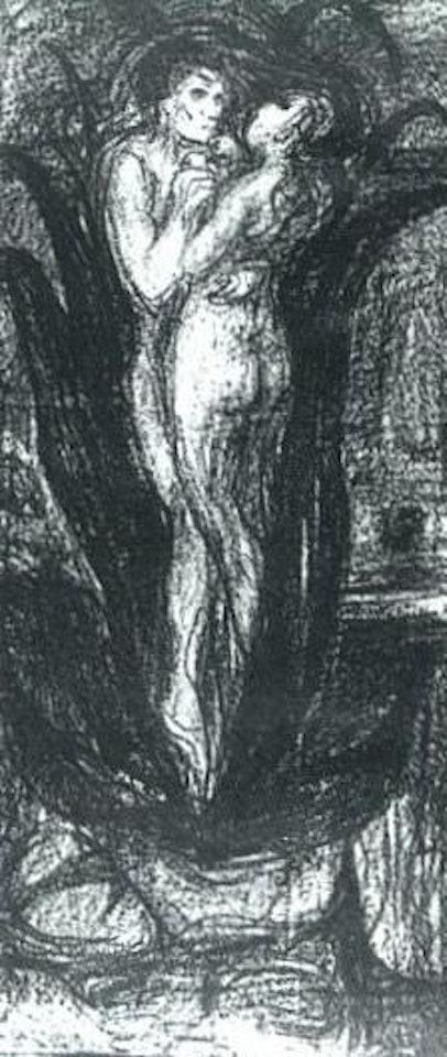 Die blume der liebe by Edvard Munch