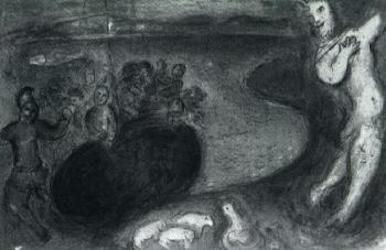 Daphnis and Chloe: captain Bryaxis'dream by Marc Chagall