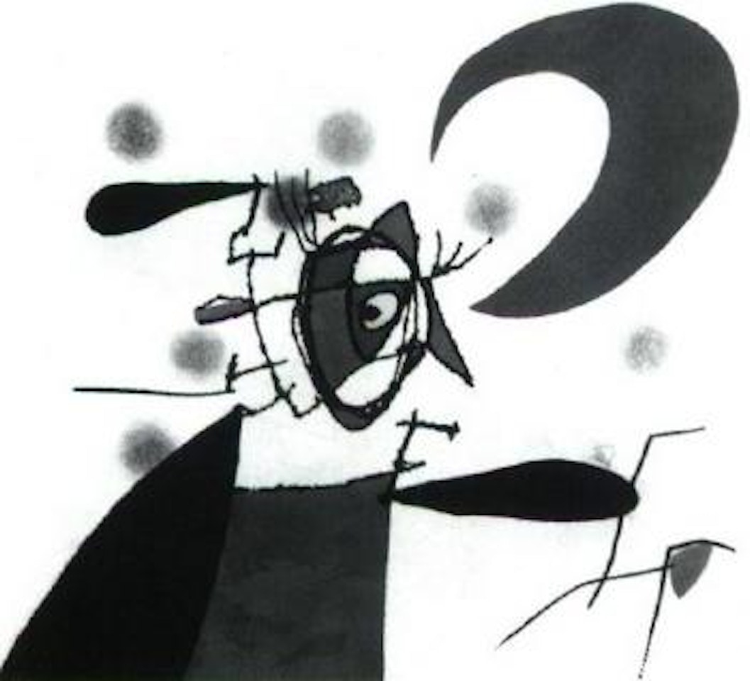 La megere et la lune by Joan Miró