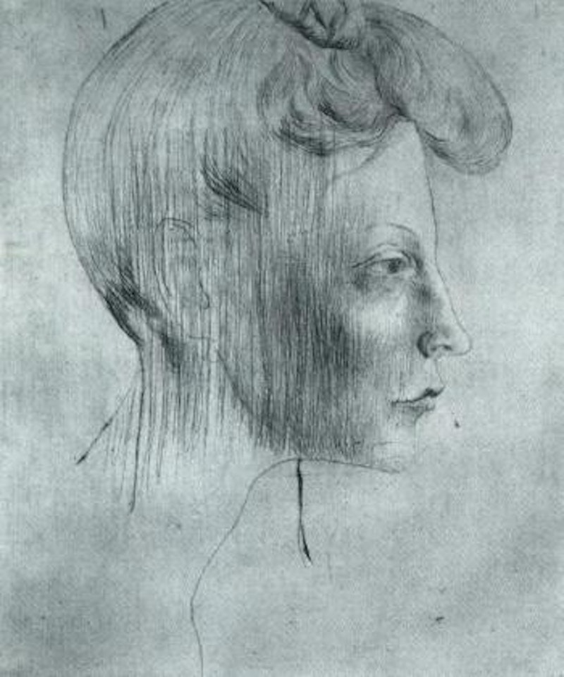 Tete de femme de profil by Pablo Picasso