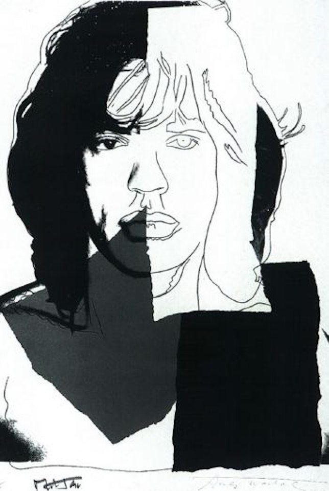 Mick Jagger by Andy Warhol