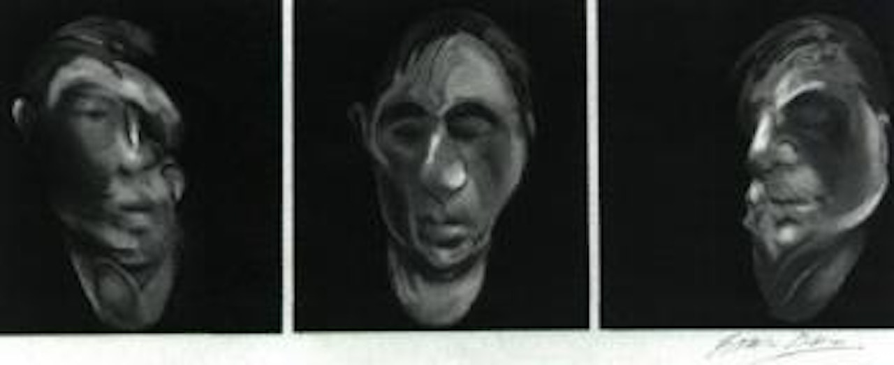 Studies for self portrait by Francis Bacon