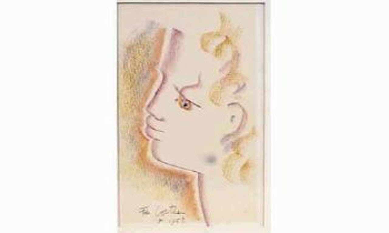 Profil de jeune homme by Jean Cocteau