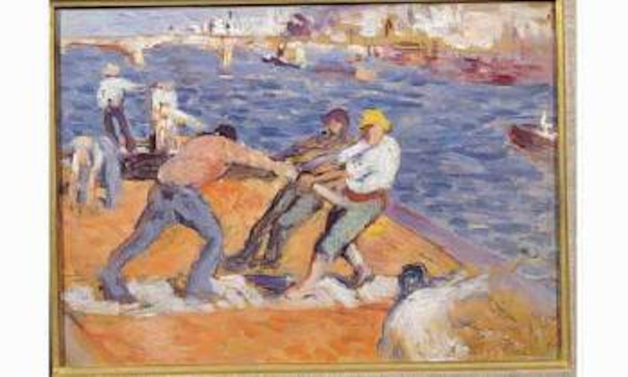 Mariniers sur la Seine by Maximilien Luce