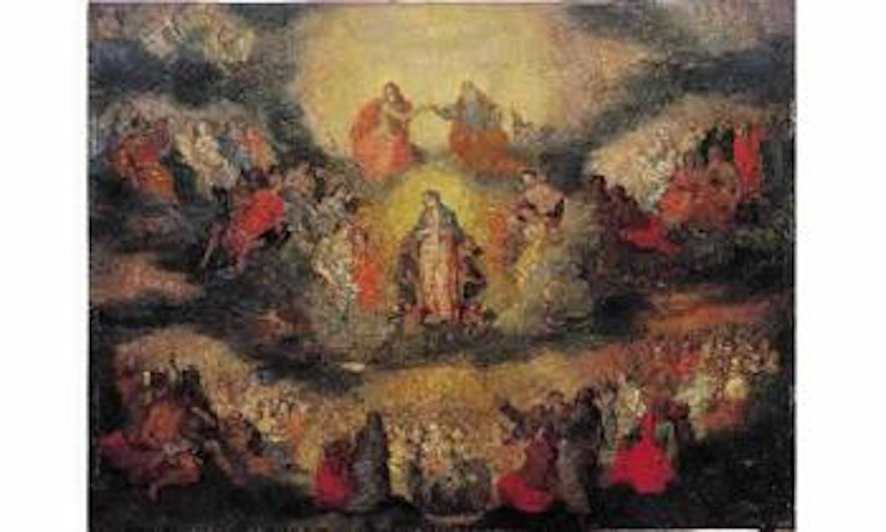 Le couronnement de la Vierge ou les elus by Jan Brueghel the Younger