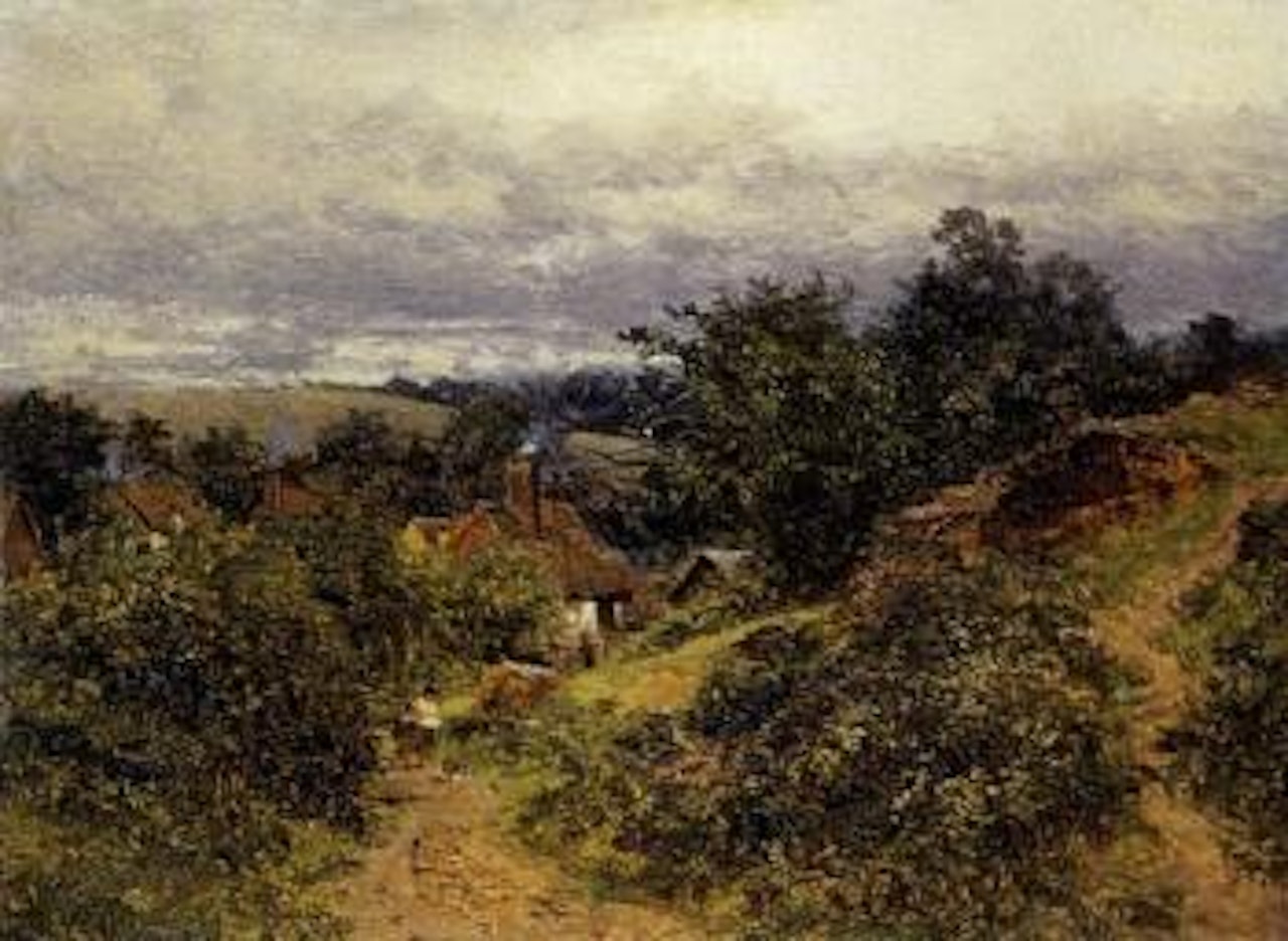 Peaslake village, Surrey by Benjamin Williams Leader