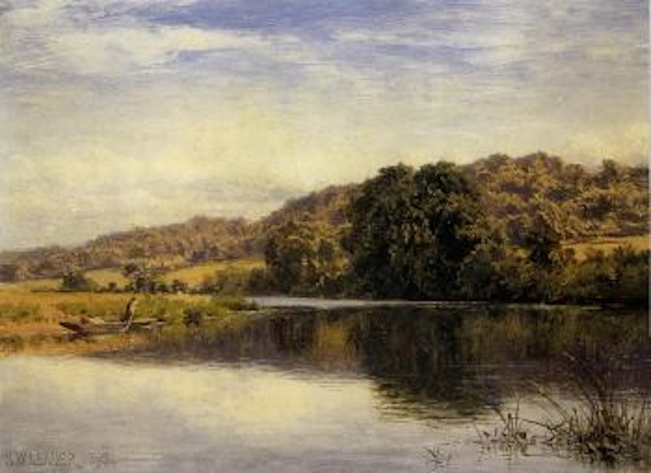 The Thames at Streatley by Benjamin Williams Leader