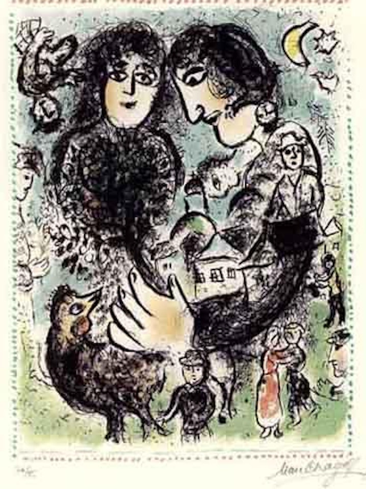 The rendez-vous by Marc Chagall