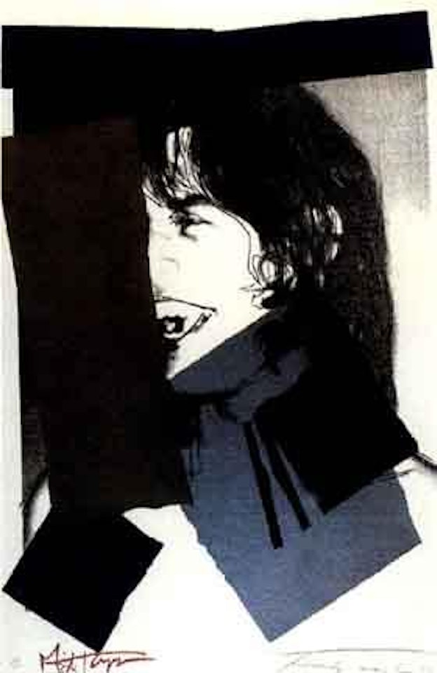Mick Jagger by Andy Warhol
