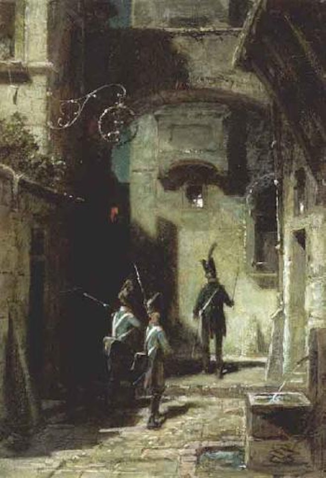 Guardians at night by Carl Spitzweg