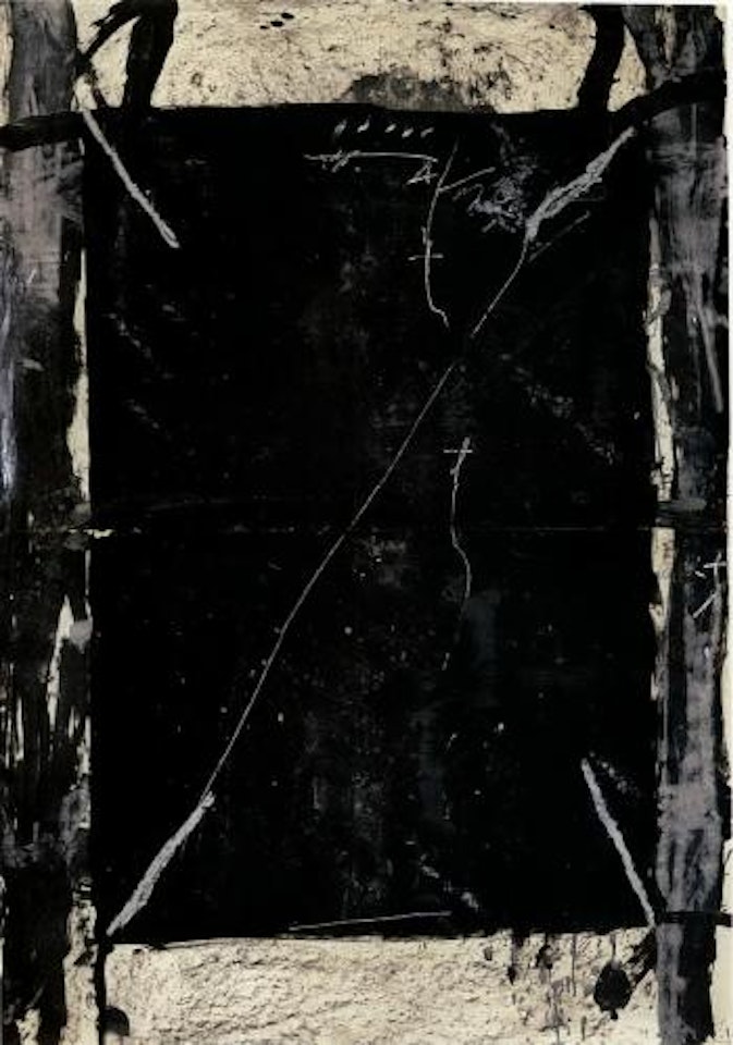 Black rectangle by Antoni Tapies