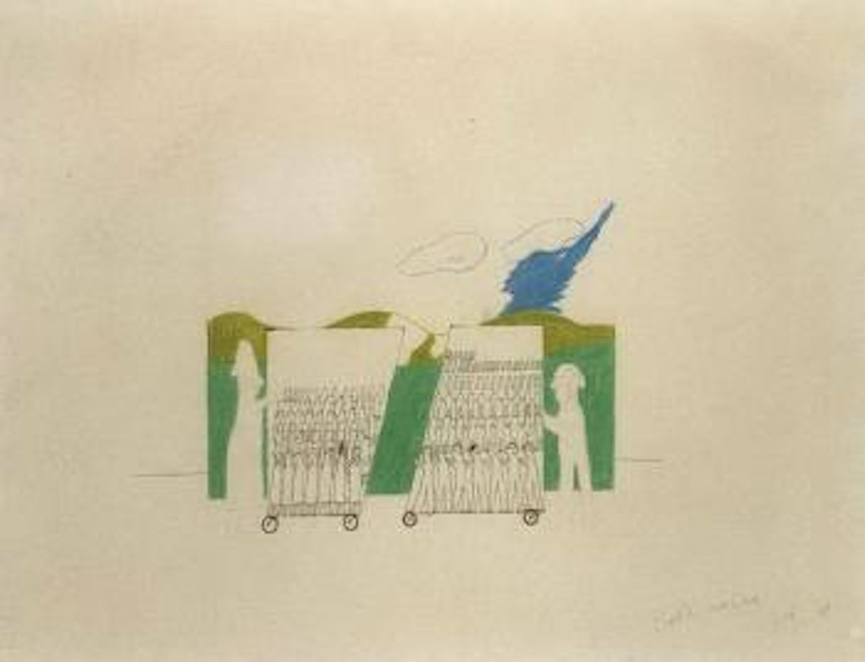 Battle machine by David Hockney