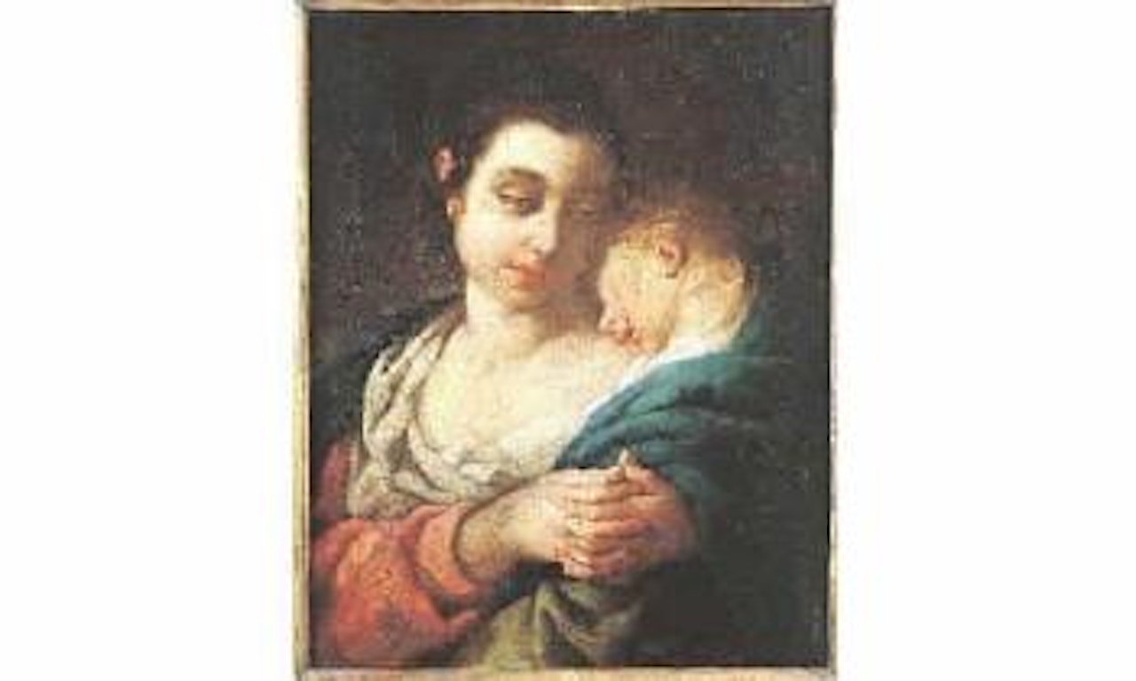 Femme avec son enfant by Jean François de Troy