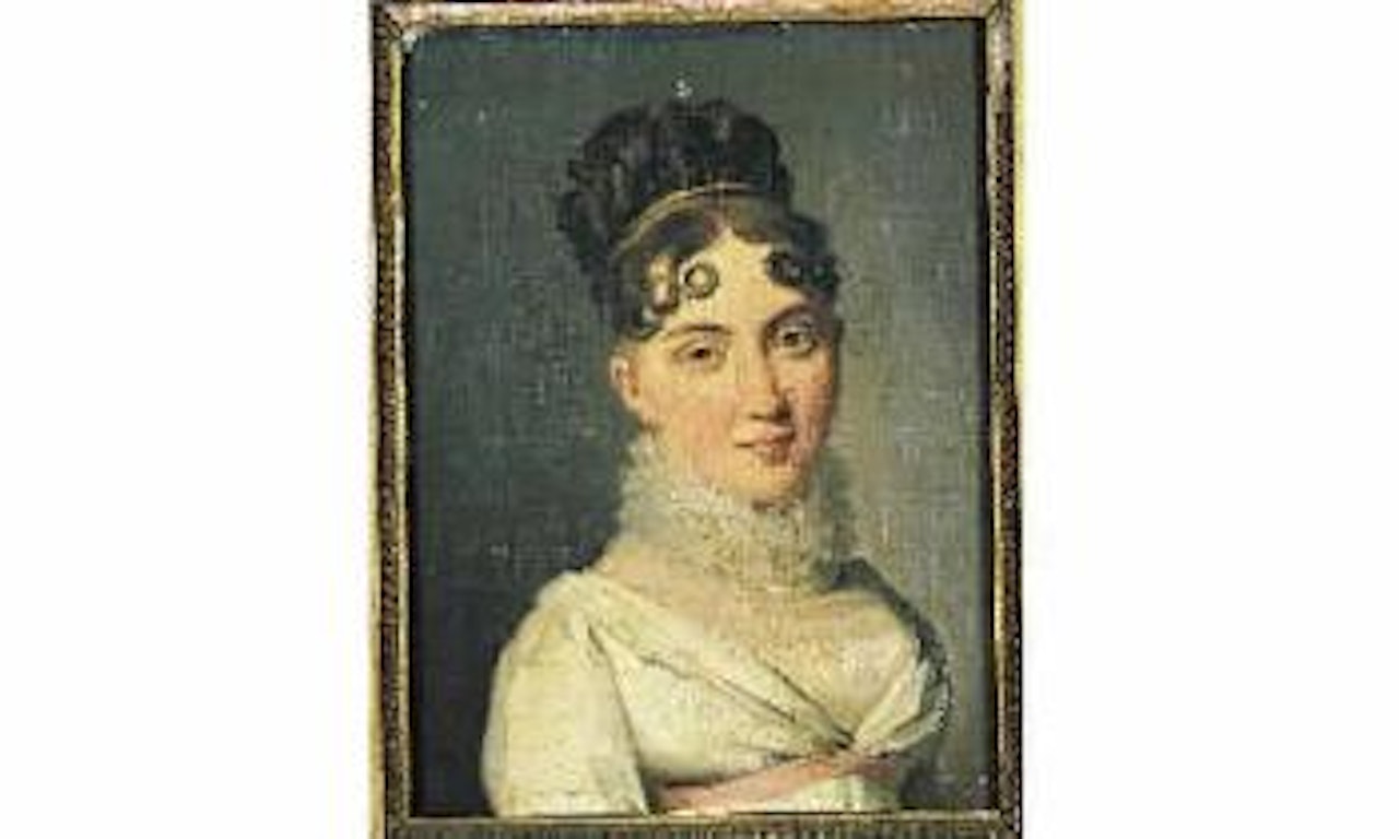 Portrait de jeune femme a la collerette de dentelle by Louis-Leopold Boilly