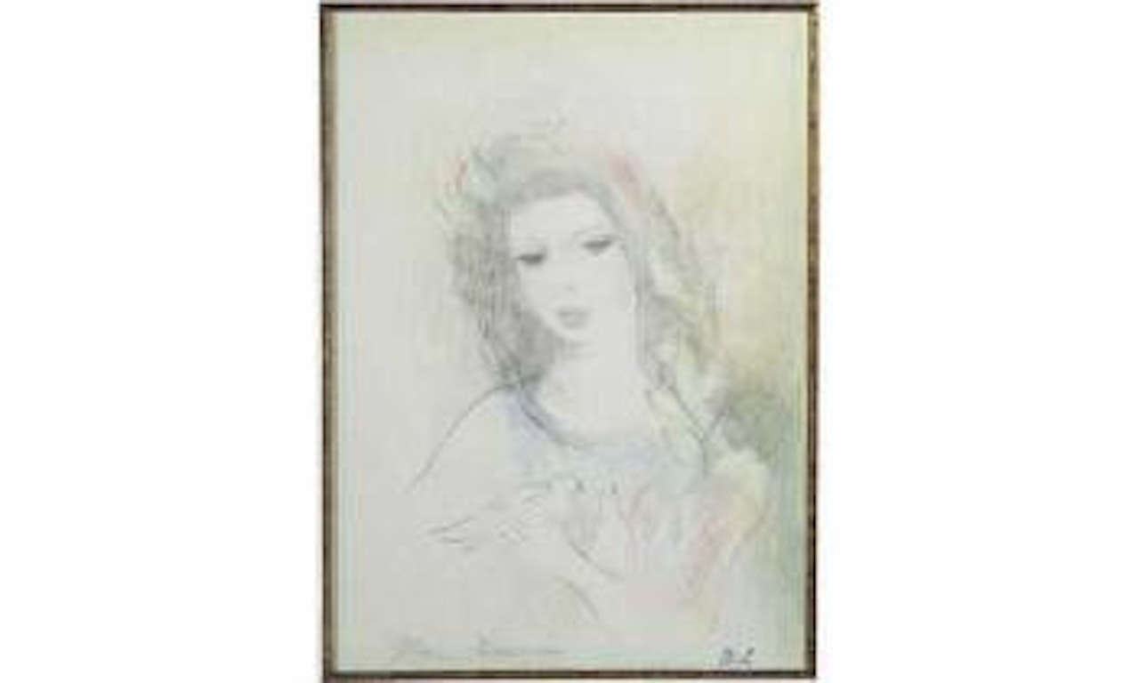Jeune fille aux colombes by Marie Laurencin
