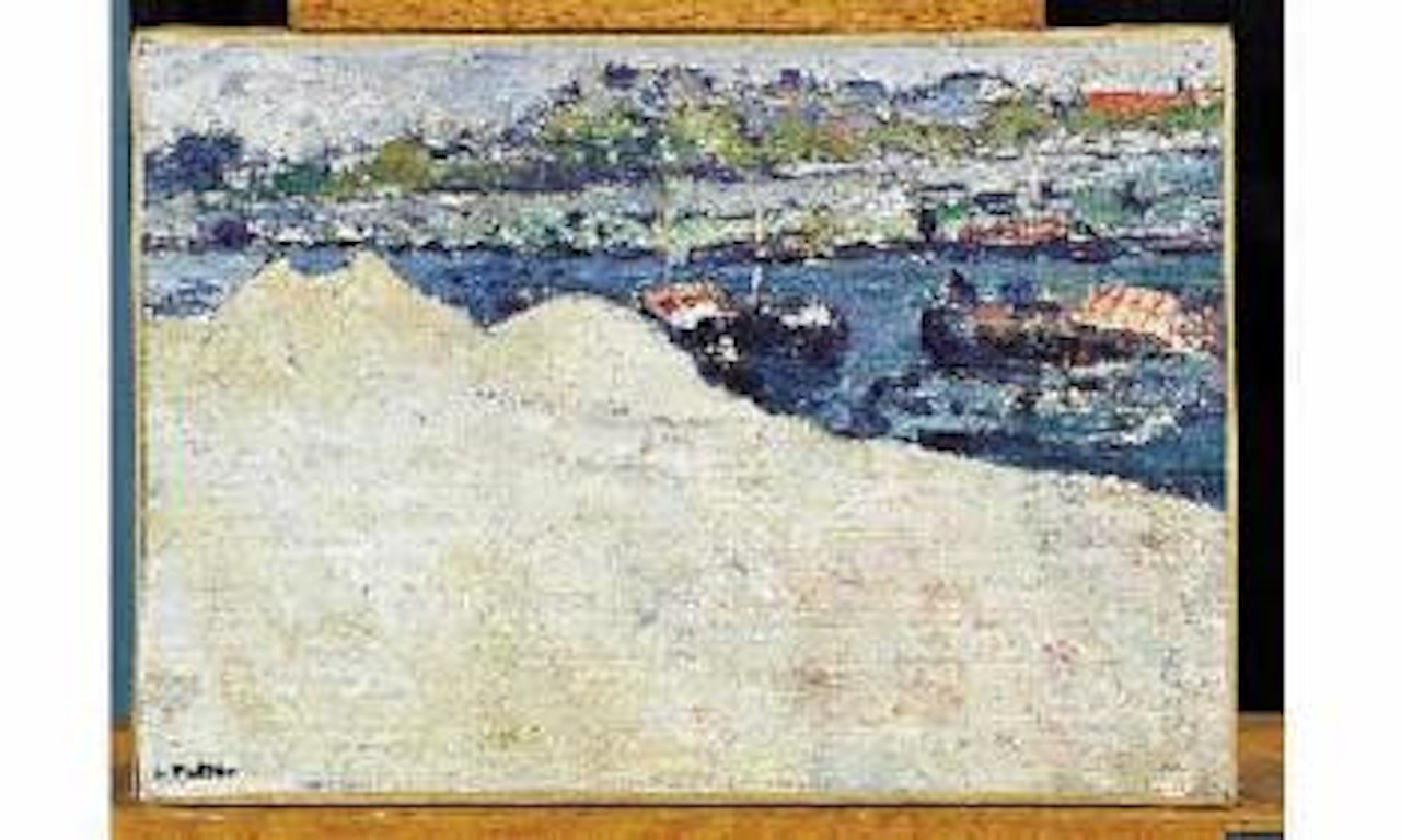 Sabliere sur les quais de la Seine a Paris by Louis Valtat