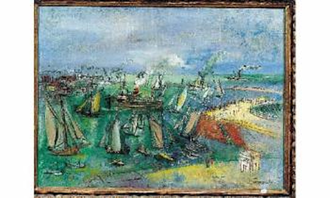 Voiliers au port by Jean Dufy