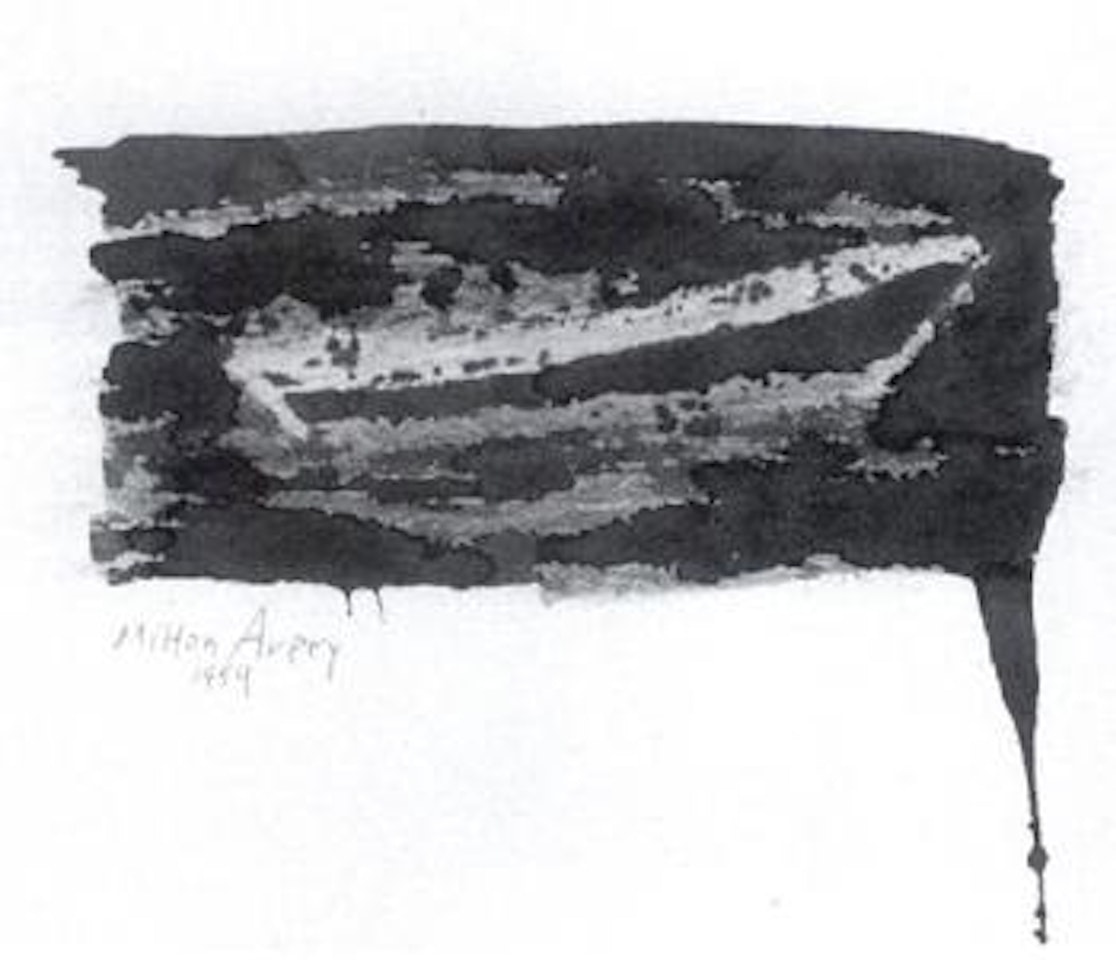 Moored boat by Milton Avery