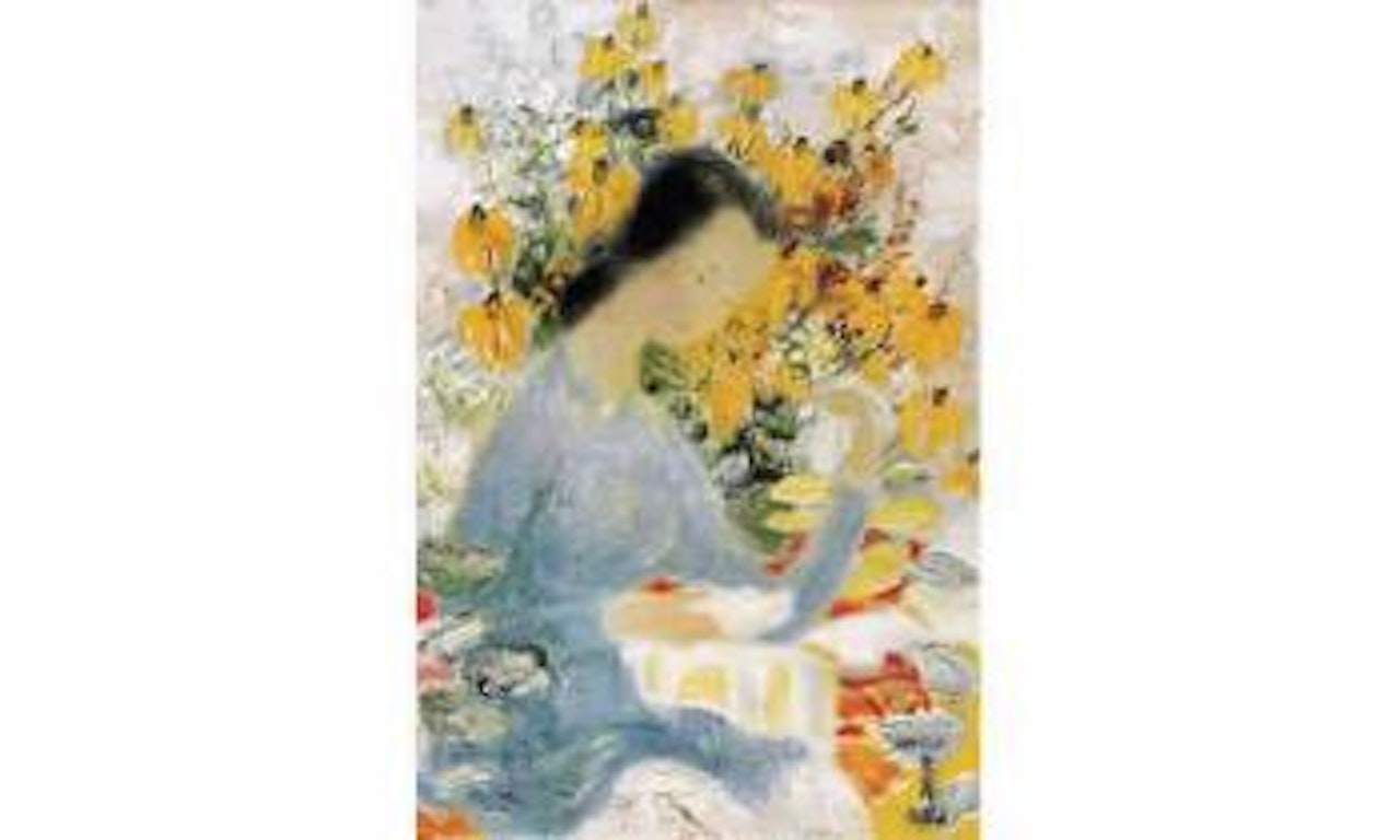 Jeune fille au bouquet by Le Pho