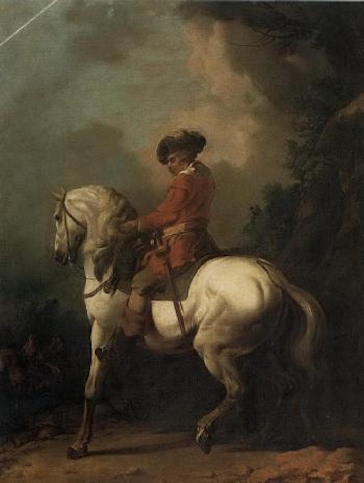 Gentleman on horseback by Francesco Giuseppe Casanova