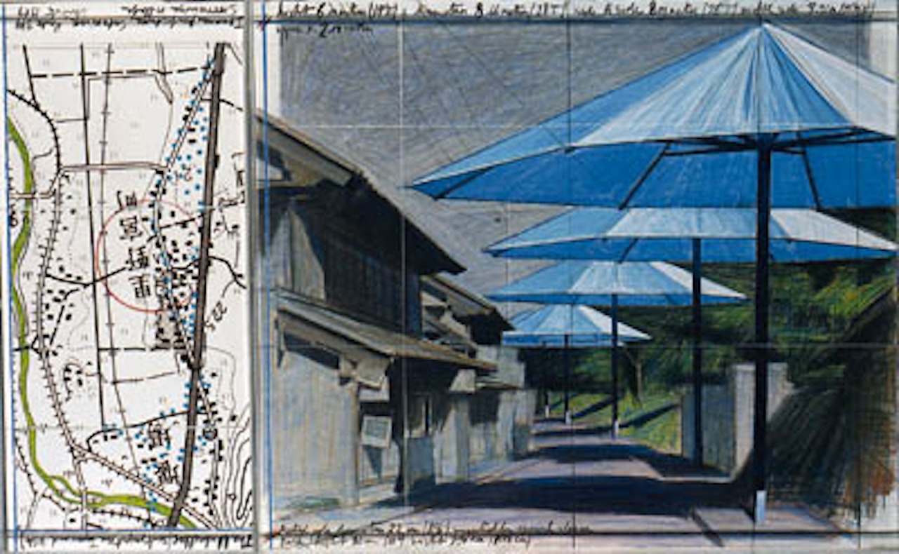 Umbrellas, joint project for Japan and USA by Christo