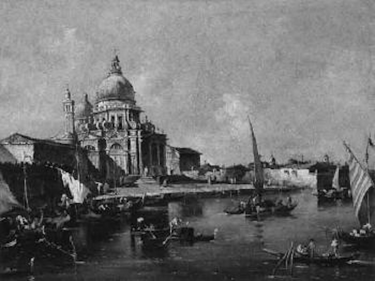 Vue de Venise sur Santa Maria della Salute by Francesco Guardi