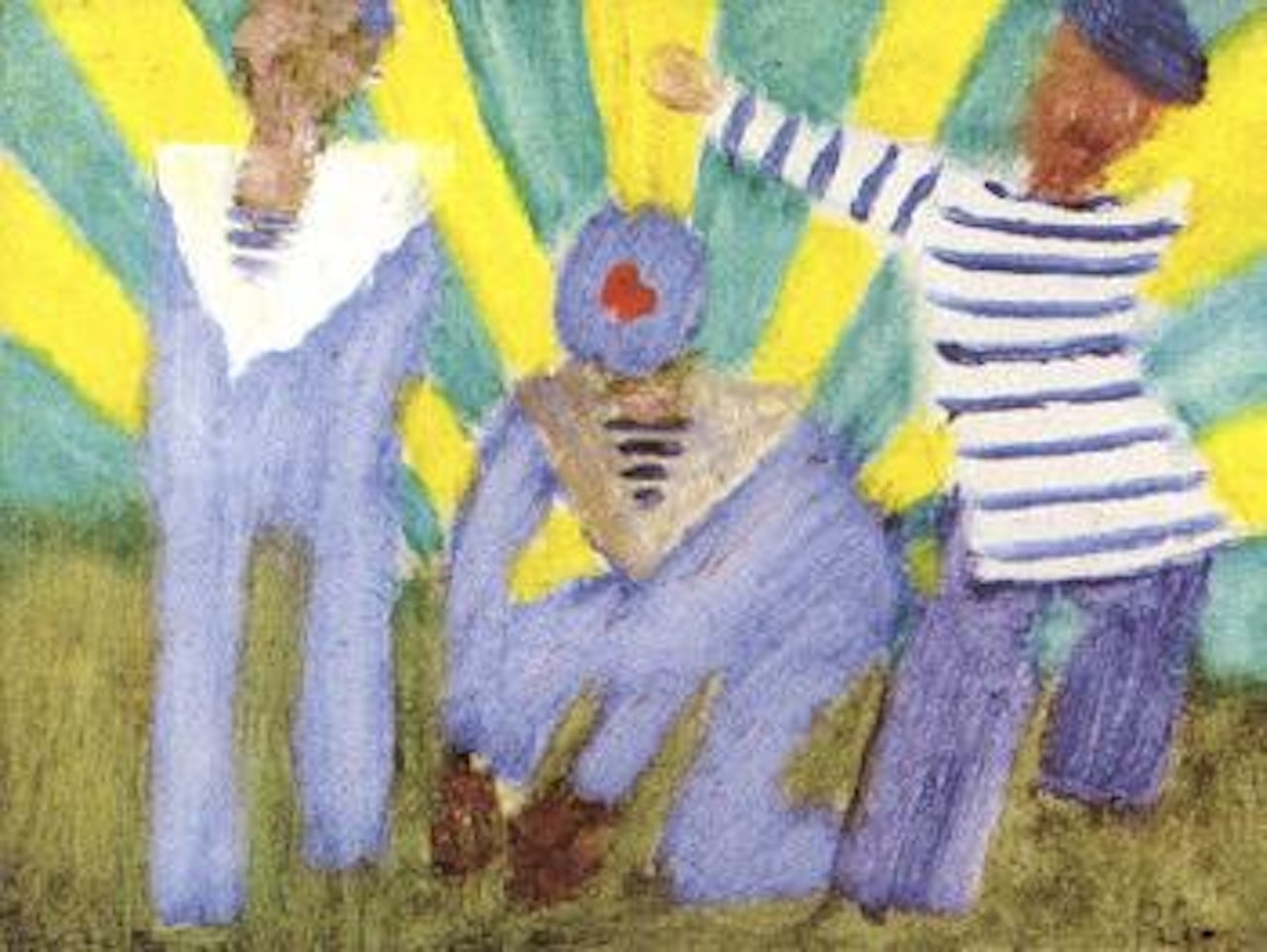 Three sailors by Ragnar Sandberg