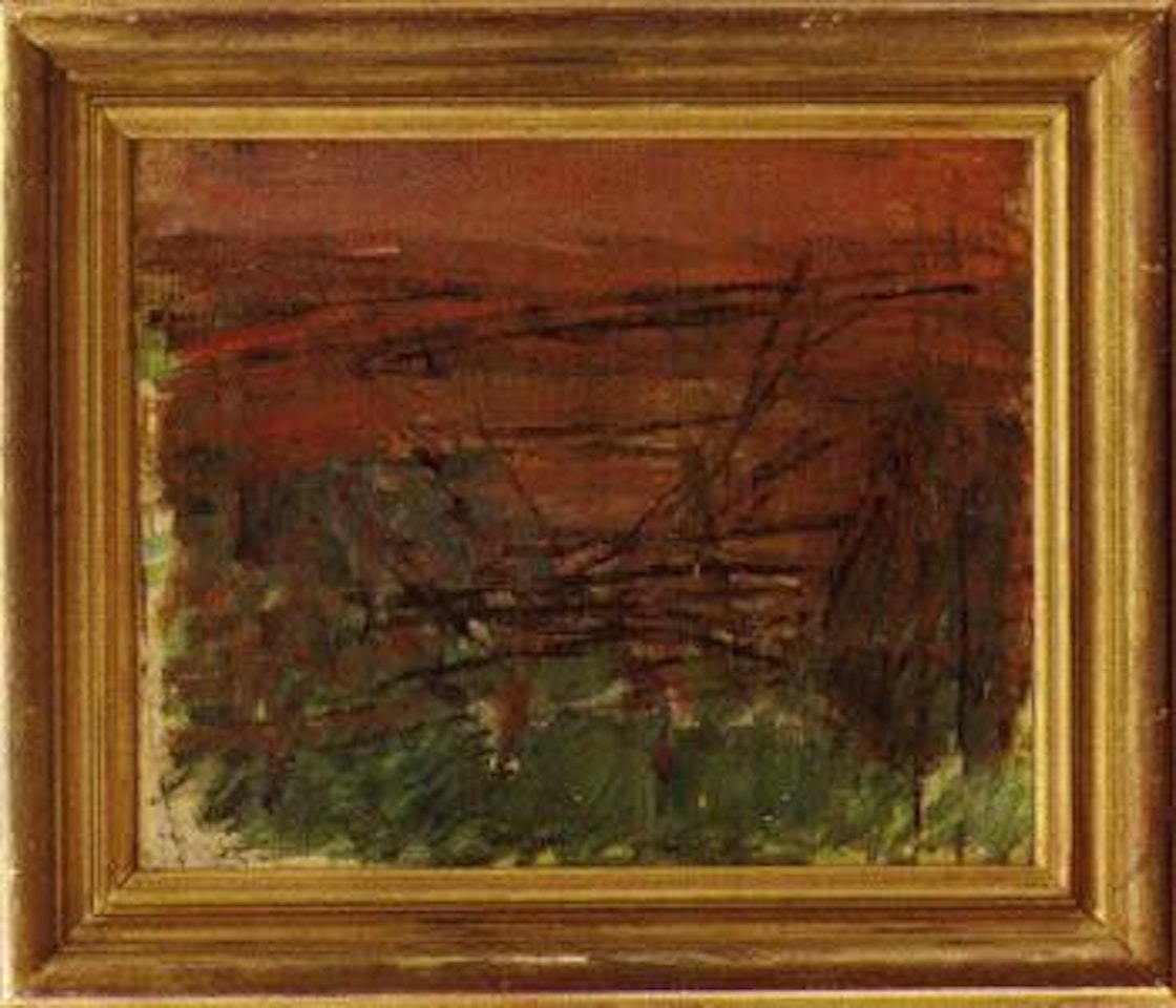Red landscape by Carl Kylberg