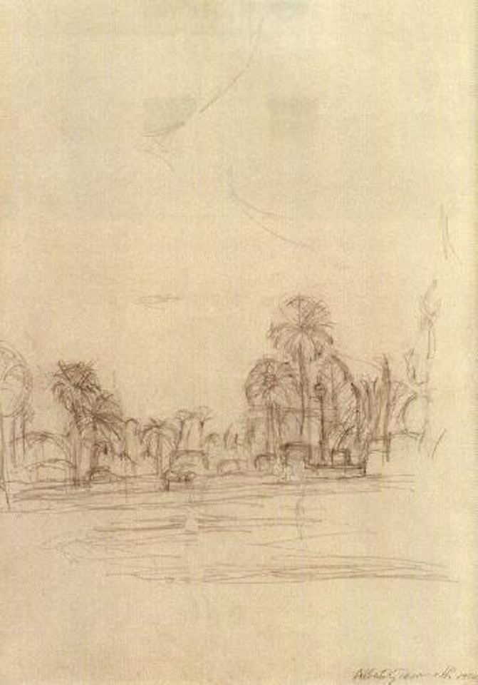 Palm trees, Nice by Alberto Giacometti