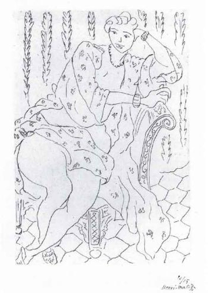Figure au fauteuil turc by Henri Matisse