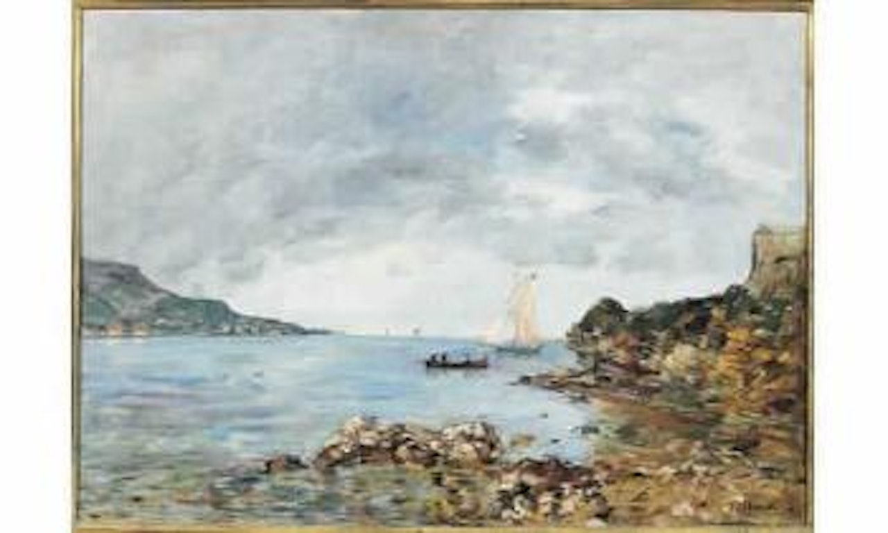 Crique en Bretagne by Eugène Boudin