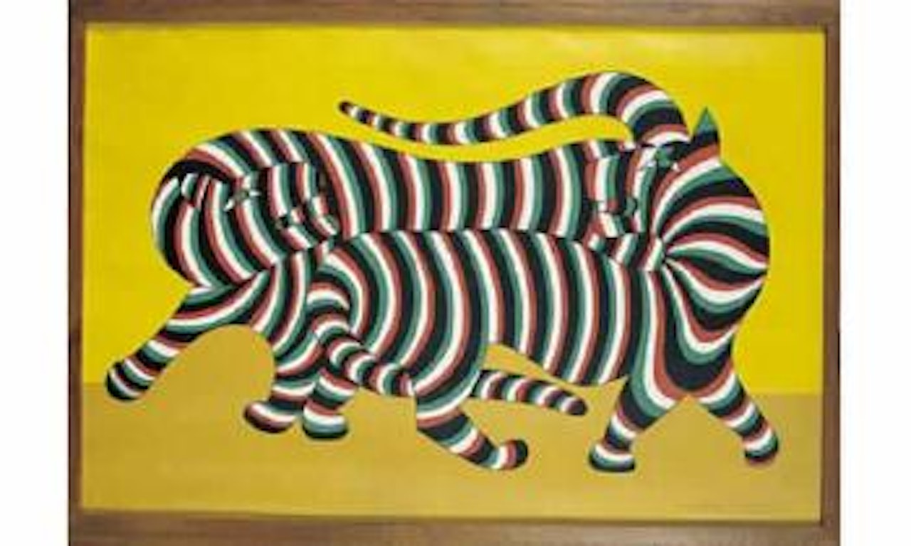 Les deux tigres by Victor Vasarely